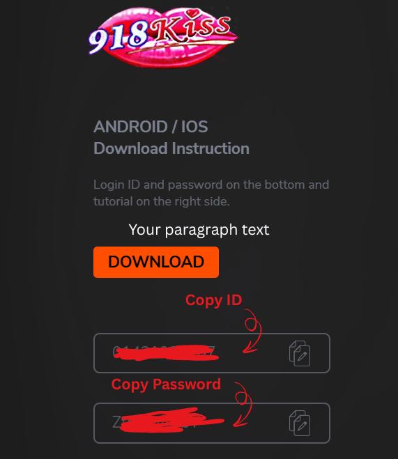 918Kiss login details